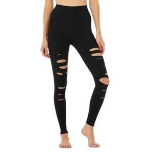 Alo yoga high waist warrior ripped leggings